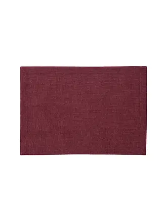 SANDER | Tischset KENSINGTON 35x50cm Melon | dunkelrot
